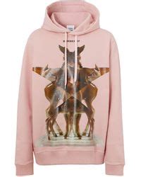 pink burberry hoodie.